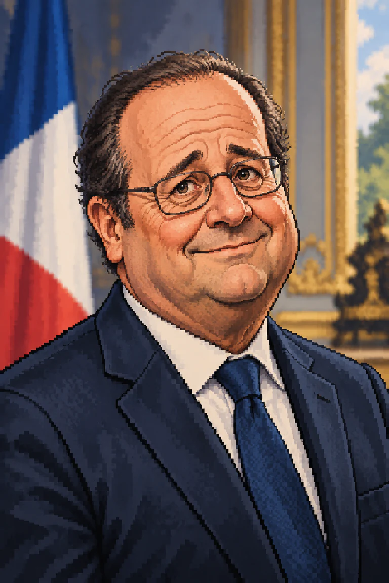 Portrait caricatural de François Flambi