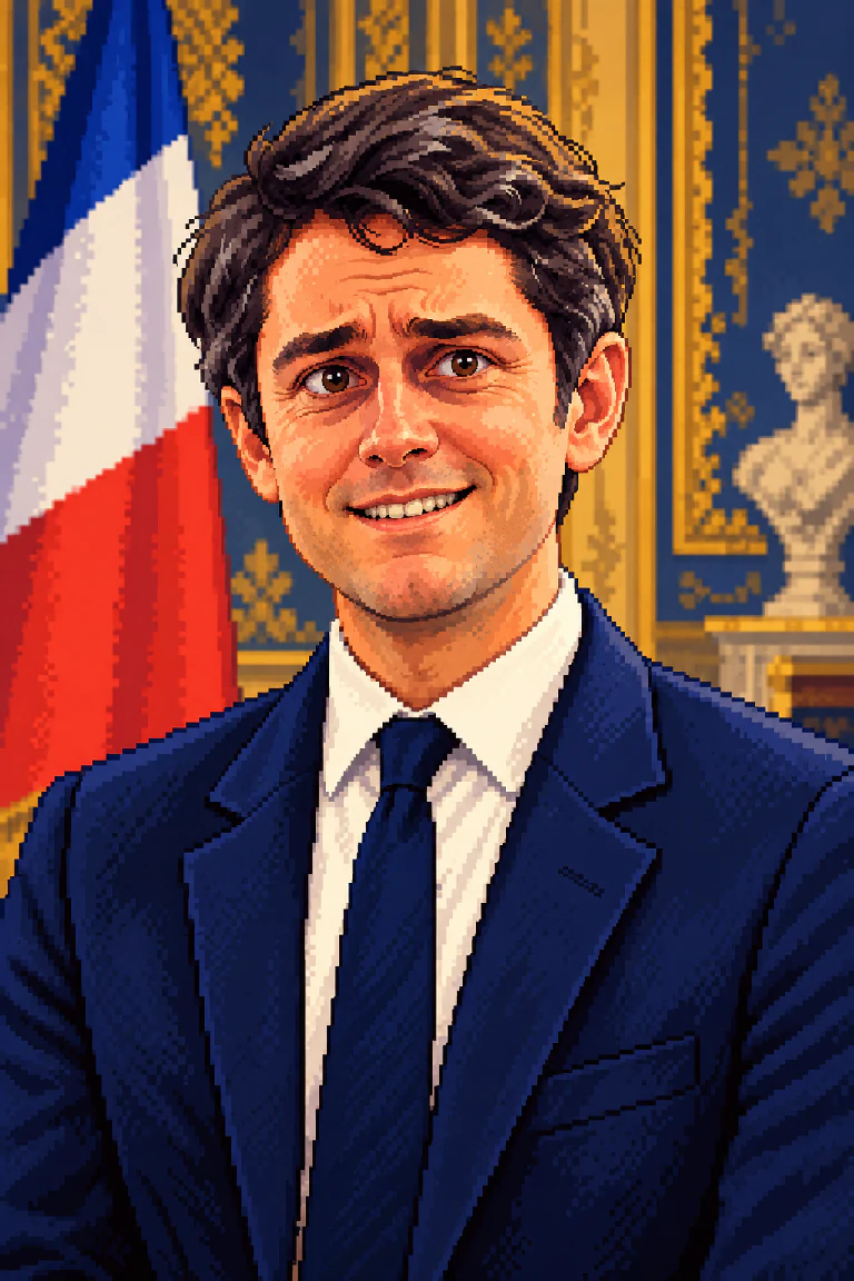Portrait caricatural de Gabriel Attend