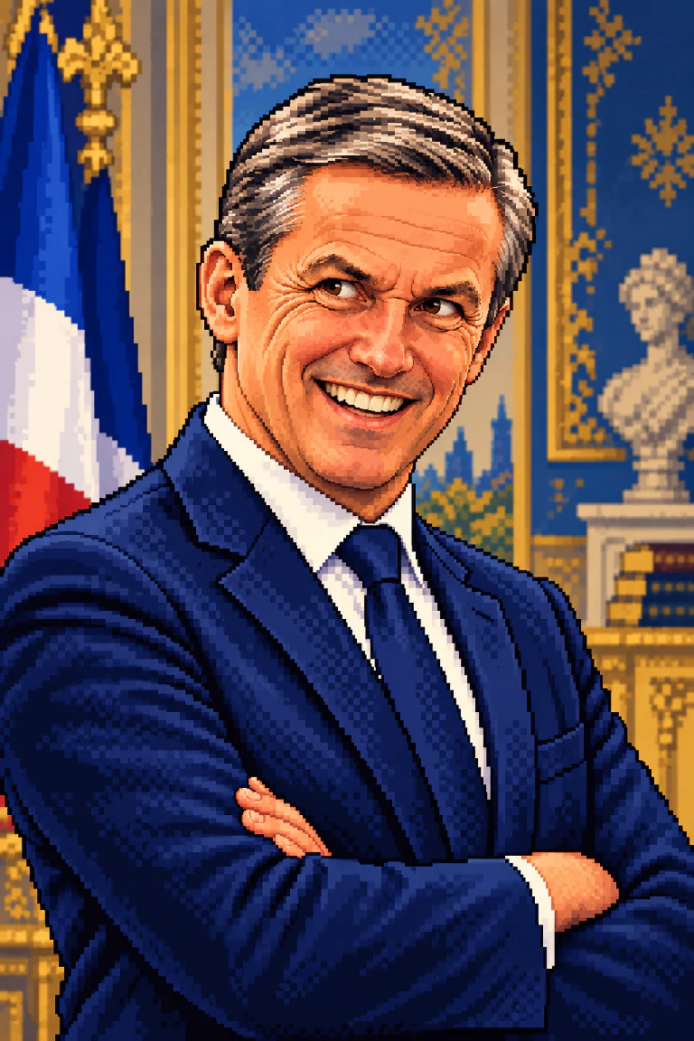 Portrait caricatural de Nicolas Dupont-Dupond